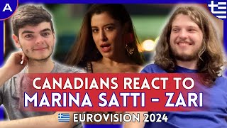 CANADIANS REACT Marina Satti  Zari Greece Eurovision 2024  AMESC [upl. by Adalbert]