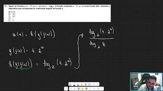 UFPR 2025  Questão 07  Funções Composição de funções [upl. by Ettevol496]