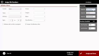 RaceTab 4 Assigning Bib Numbers [upl. by Thirzia]