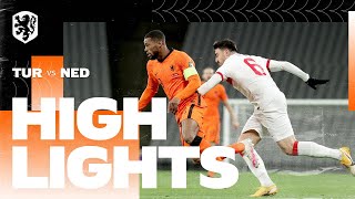 Highlights Turkije  Nederland 24032021 WKkwalificatie [upl. by Zennas108]