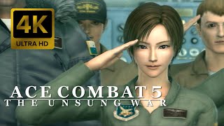 Ace Combat 5 The Unsung War Intro Remastered 4K 60FPS [upl. by Brogle]