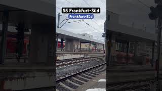 FrankfurtSüd Einfahrt RB423S5➡️FrankfurtSüd🔄Friedrichsdorf br423 sbahn shorts [upl. by Opal]