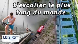 Lescalier le plus long du monde est suisse  Niesen [upl. by Kitti]