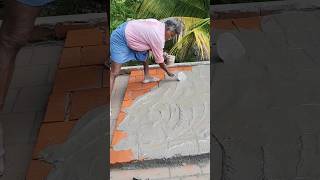 Roof coll tile joint filling ❤️ construction shortsfeed shorts skills amazing [upl. by Ailemac]