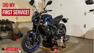 2022 YAMAHA MT09 First Service [upl. by Wolford720]