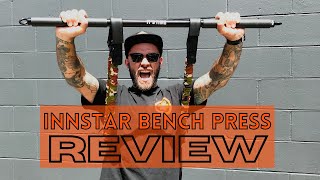 Innstar Portable Bench Press Review  Train Anywhere  Grizzly Functional Training [upl. by Sarine136]