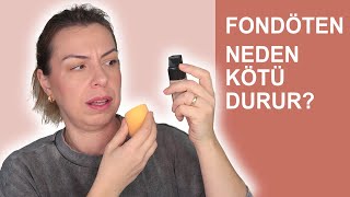 FONDÖTEN NEDEN KÖTÜ DURUR KURU CİLTLER PRATİK GÜNLÜK MAKYAJIM [upl. by Latton476]