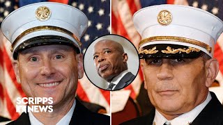 Two exfire chiefs arrested amid scandal surrounding NYC Mayor Eric Adams [upl. by Roma]