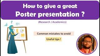 How to give an effective poster presentation  how to make effective poster presentation [upl. by Donni]