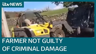 Farmer who flipped car off his land found not guilty of criminal damage  ITV News [upl. by Dnivra375]