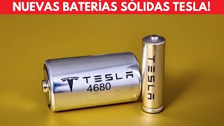 NUEVAS Tesla 4680 Baterías en estado SÓLIDO [upl. by Adnic]