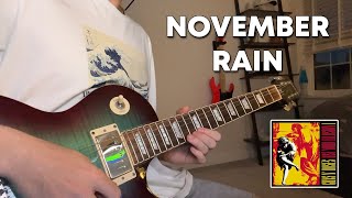 Guns N Roses  November Rain Solo  Guitar Cover [upl. by Saimerej]