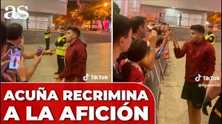 ACUÑA dialoga con la AFICIÓN tras al CRÍTICAS al SEVILLA FC [upl. by Tema441]