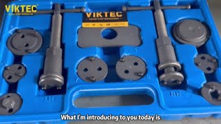 VIKTEC 22PC Brake Caliper Piston Wind Back Tool Kit [upl. by Kieffer967]