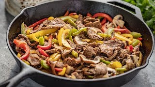 How to Make 20 Minute Steak Fajitas [upl. by Llesirg541]