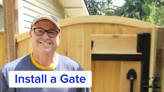 How to Install a Gate [upl. by Corine]