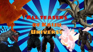 All Teasers Of Kaiju Universe  I could find  Kaiju Universe  Roblox [upl. by Decker649]