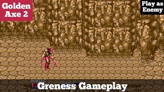 Golden Axe 2  Greness Gameplay Part 2 Play as Enemy [upl. by Akirret]