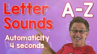 Letter Sounds Automaticity  Upper Case  4 Seconds  Jack Hartmann [upl. by Yenaj]