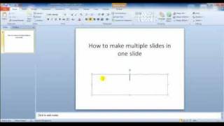 How to Put multiple slides in one slide in microsoft powerpoint using animations [upl. by Ettari988]