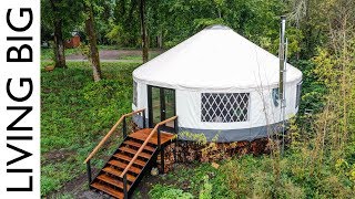 Amazing Modern Yurt Is A Design Marvel [upl. by Uhile]