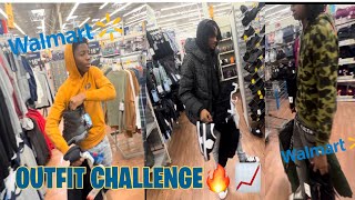 WALMART OUTFIT CHALLENGE 🔥📈DID WE GET KICKED OUT [upl. by Thurman331]