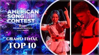 American Song Contest 2022 Grand Final Top 10 [upl. by Myrtia]