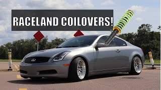 Installing Raceland Coilovers On The G35 [upl. by Belen]