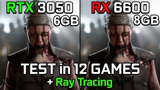 RTX 3050 6GB vs RX 6600  Test in 12 Games [upl. by Senskell]