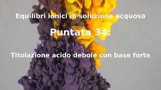 Equilibri ionici 34 Titolazione di un acido debole monoprotico con base forte ⚗️👨‍🔬 [upl. by Dloreh]