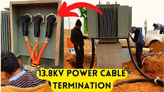 Cable Termination In Panel  Terminate Medium Voltage Cable  Underground Cable Termination [upl. by Lionel357]