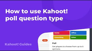 How to use Kahoot poll question type [upl. by Leziar813]