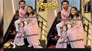 Alia Bhatt Ranbir raha kapoor Diwali at two homes first time Raha kapoor birthday celebration [upl. by Shawnee]