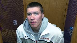 Arizona Basketball Tournament Report Open Locker Room  Belmont [upl. by Arekat]