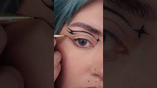 Quick and easy Egirl eyeliner makeup tutorial for beginners  Featuring TTDEYE NOMI BLUE💙 [upl. by Sansen316]