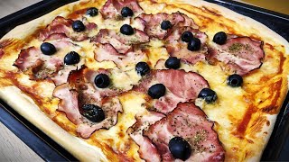 Szybka pizza dla niespodziewanych gości  gotujztadzikiem [upl. by Nniuq]