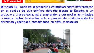 ARTÍCULO 30 DECLARACIÓN UNIVERSAL DE LOS DERECHOS HUMANOS [upl. by Sukul]