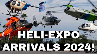 Biggest Flyin of the year Helicopter arrivals HeliExpo Day 1 amp 2 [upl. by Omero58]