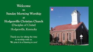 Sunday Morning Worship at Hodgenville Christian Church 91723 [upl. by Rother48]