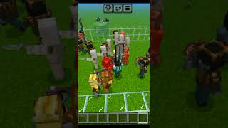 Pillagers vs villagers minecraft [upl. by Mak]