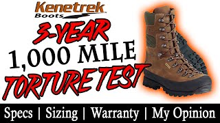 Kenetrek Mountain Extreme 400 Boot Review  3Year 1000 Mile Test Montana Torture Test [upl. by Haswell]