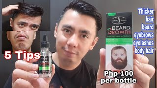 5 TIPS HOW TO CORRECTLY USE AICHUN BEARD GROWTH TO GROW YOUR HAIR BETTER THAN MINOXIDIL  REAL TALK [upl. by Marla697]