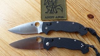 Spyderco Manix 2 XL vs Brother 1601 Klon [upl. by Nored627]