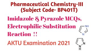 Imidazole amp Pyrazole MCQs Oxamide Tartaric acid [upl. by Bull348]