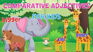 Comparative Adjectives And Game For Kids  4K [upl. by Kciredorb430]