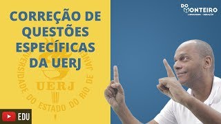 CORREÇÃO DE QUESTÕES ESPECÍFICAS DA UERJ ✏️ [upl. by Hewett]