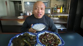 Mukbang Video of Chinese People Eating Unique Pickled Cucumber Rice [upl. by Gyasi]