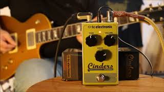 TC Electronic Cinders Overdrive with humbucker  quotFearies wear boots bluesquot [upl. by Enialahs]