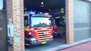 FRNSW Pumper 27 Turning Out [upl. by Gruchot]