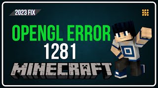 How to fix the OpenGL Error 1281 on Minecraft [upl. by Atinra]